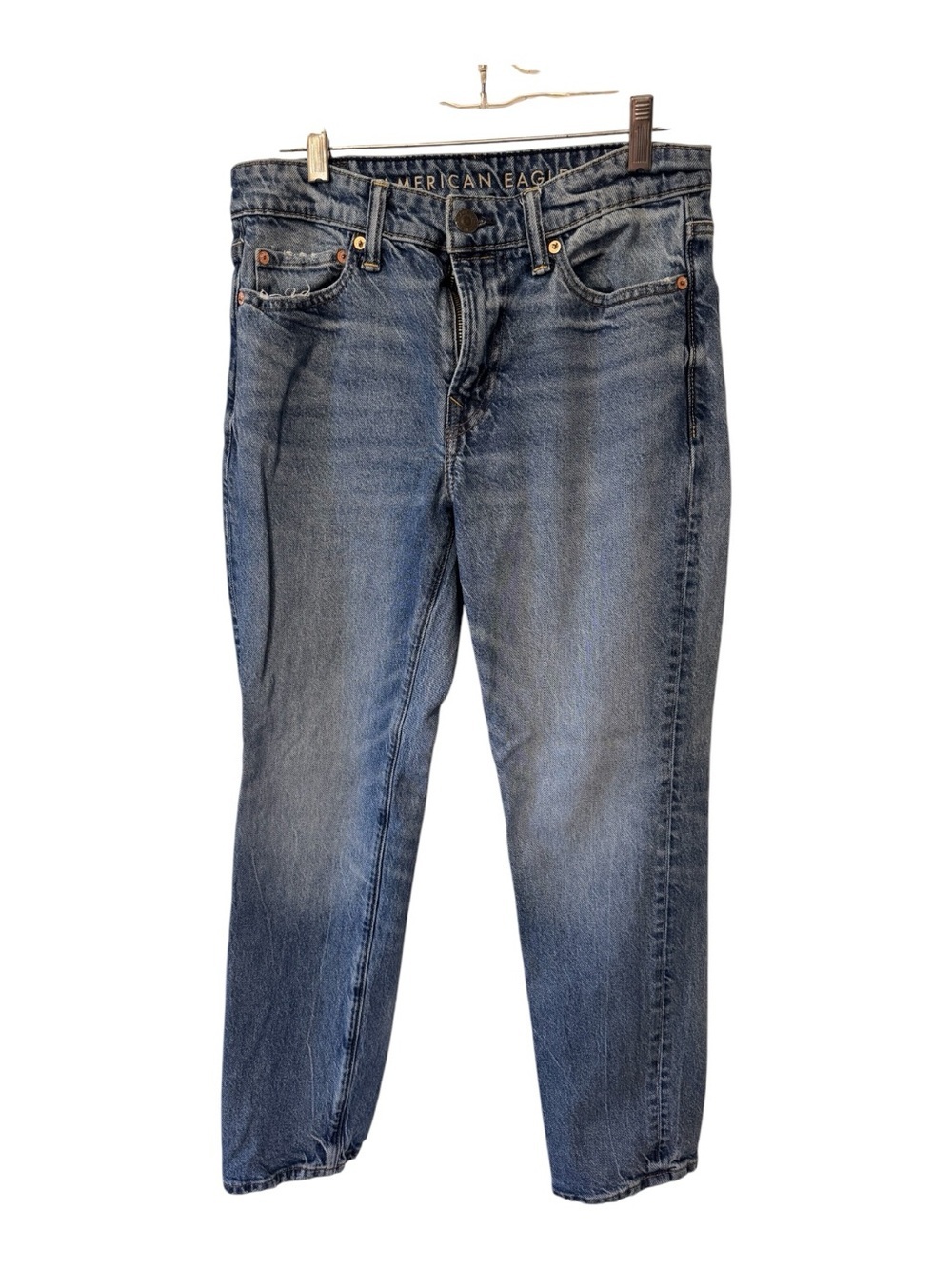 American Eagle Men's Washed Blue Easy Flex Jeans Sz 30x30 (30x28) see pics